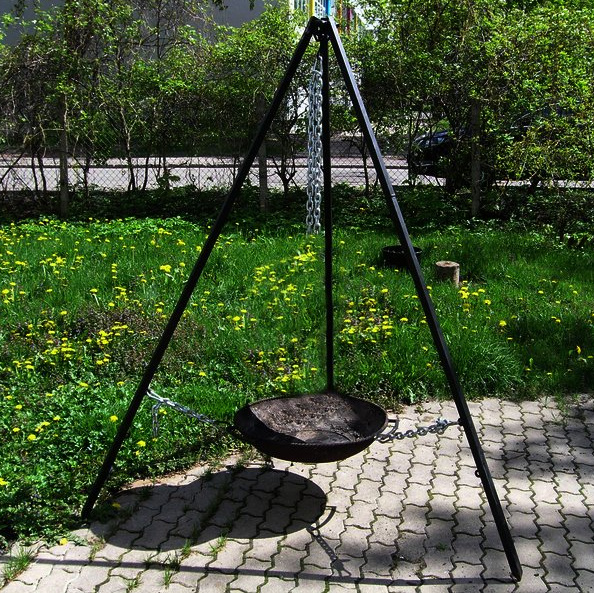 Ugunskura panna ar trijkāji